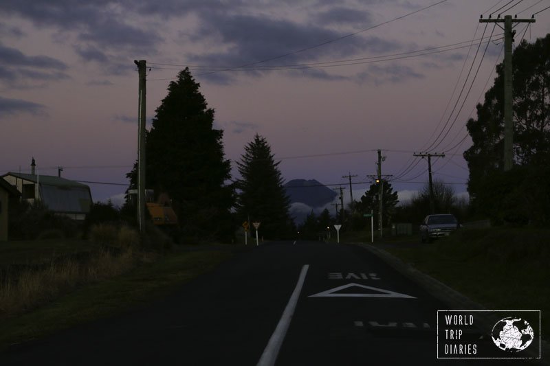 Tongariro National Park Village, NZ, had some of the most beautiful sunsets in the world. Even the kids wanted to go outside to watch it. 