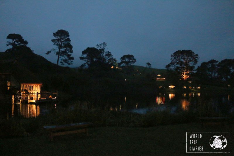 Hobbiton at dusk is just amazing. It's worth going to the Dinner Tour just for that reason. We loved it!
