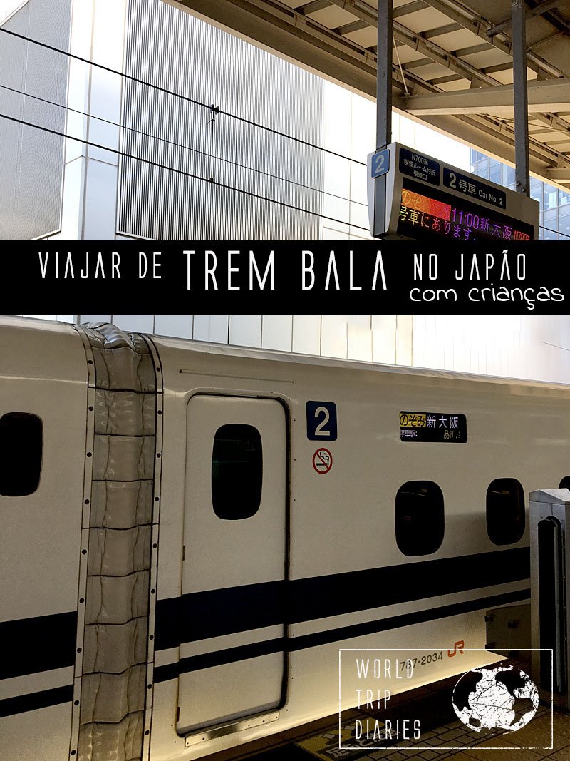 Veja como foi viajar de trem bala com crianças no Japão!