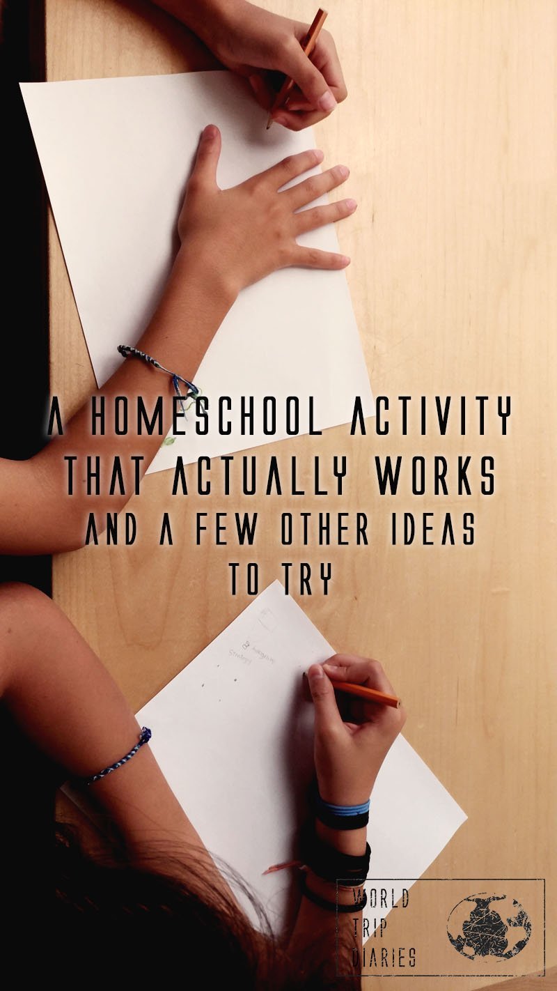 One of the only homeschool activities that has worked for months now. Click to read about it and a few other ideas!