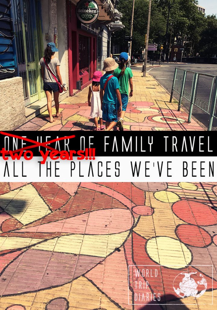 How much travel can we do with kids in 2 years? If you want to know how many we visited, click! #familytravel #longtermtravel #travelwithkids