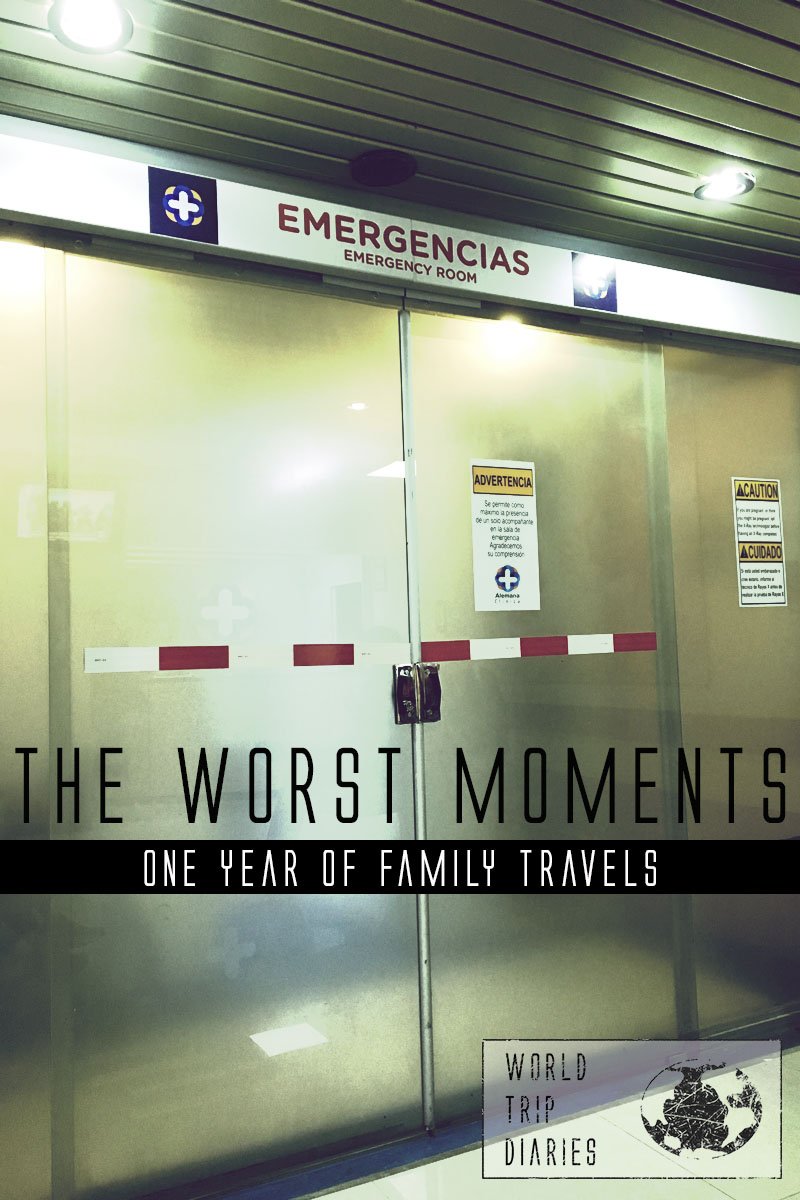 You can laugh now, but when bad stuff happen, it's not funny. If you travel long enough, they'll happen. Click to know our worst moments!