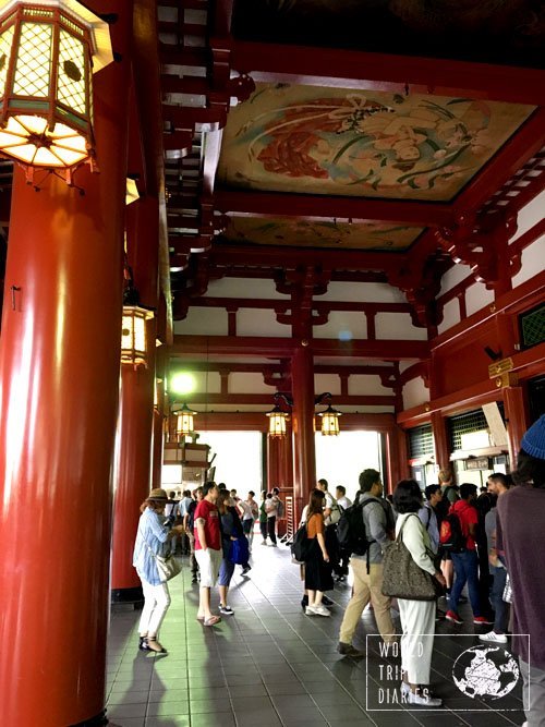 In Japan, you need to enter at least one temple to see the inside of it. It's intricate and beautiful, but they're so crowded!