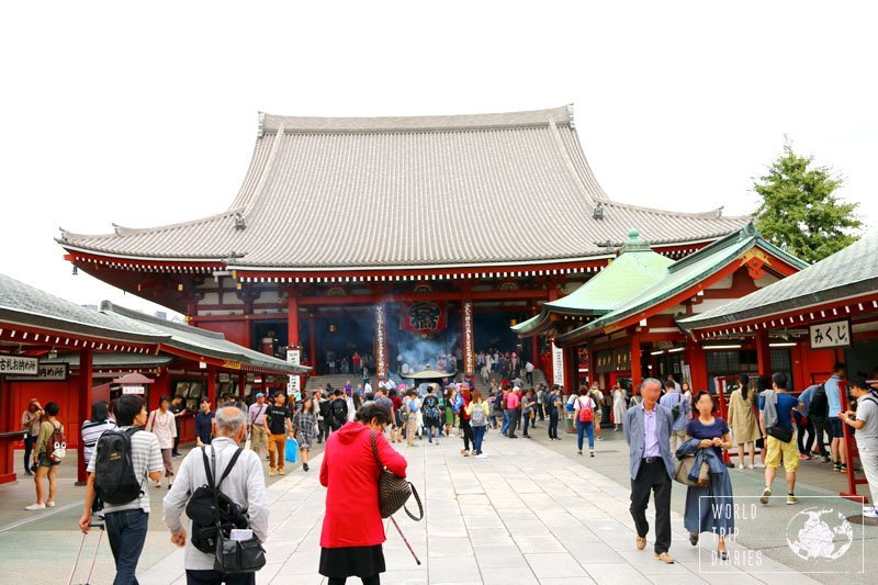 One of the most important sites in Asakusa is Asakusa Shrine. It's beautiful, well kept, but very crowded. If you travel with kids, keep them close. Click for more! 