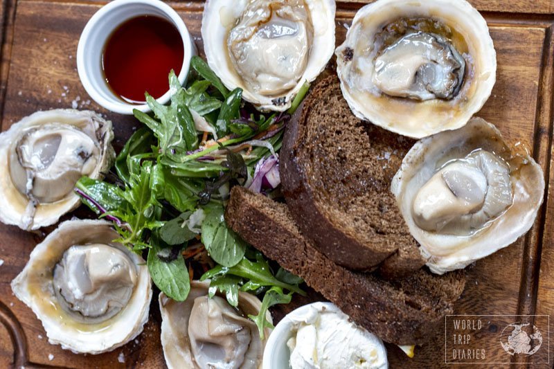 A platter of Bluff oysters, a Southland delicacy.