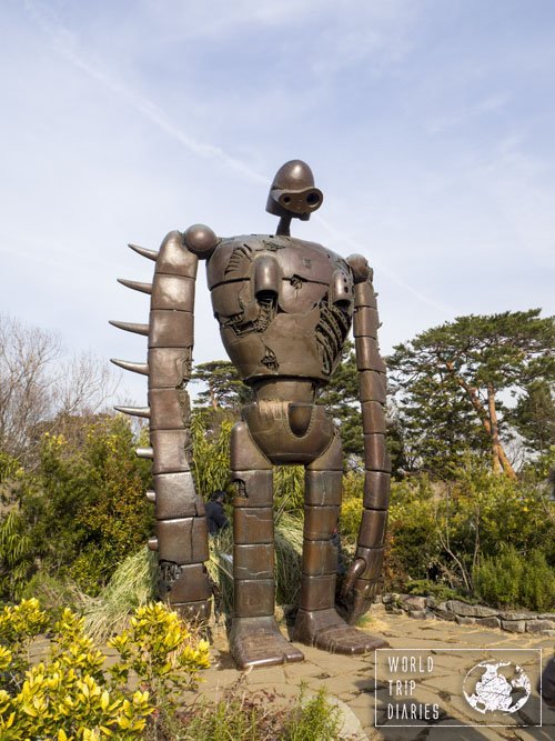 The giant guardian robot from Castle in The Sky on the courtyard of Ghibli Museum, in Tokyo, Japan. If you like any Ghibli movie, go visit it!