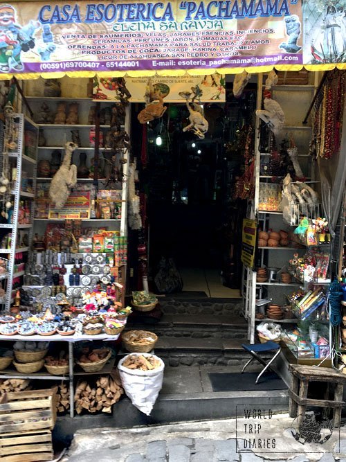 witch market la paz bolivia