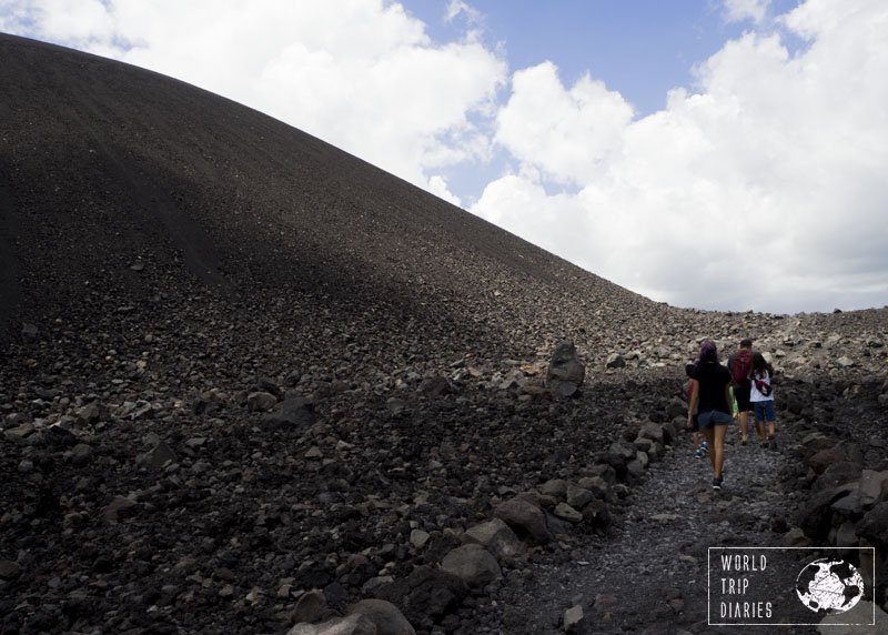 We climbed Cerro Negro, the volcano, with our kids. We didn't do the volcano boarding but it was still fun and a great day out in Leon, Nicaragua.