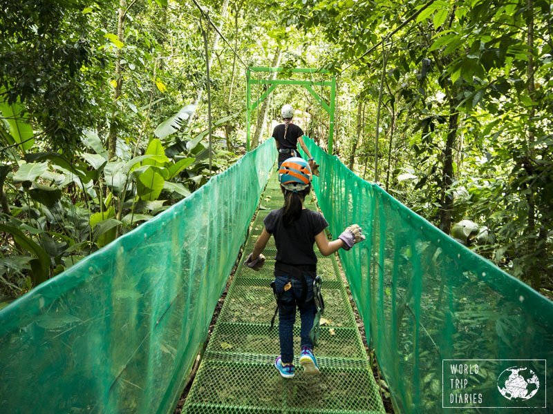 Most zip-line courses in Manuel Antonio, Costa Rica, are family friendly and offer a lot more than just zip lining. They are also very safe (at least most of them!).