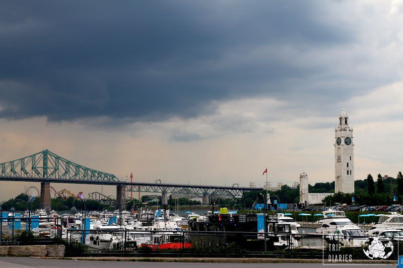 The Harbour in Montreal is beautiful in any weather