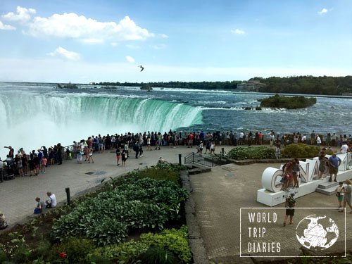 Niagara Falls, in Canada. It's one massive waterfall - a true wonder. We visited with the kids! Click for more!