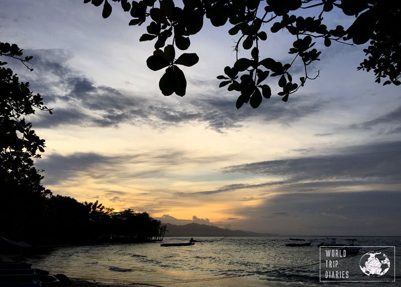 Watching the sunset on the beach in Puerto Viejo was one of our family's favorite things to do in Costa Rica. Oh, so beautiful!