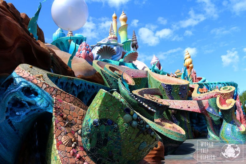 Tokyo Disney Sea's Mermaid Lagoon is stunning in every detail. It's the best part of the park for the little kids, and one of the prettiest, for sure.