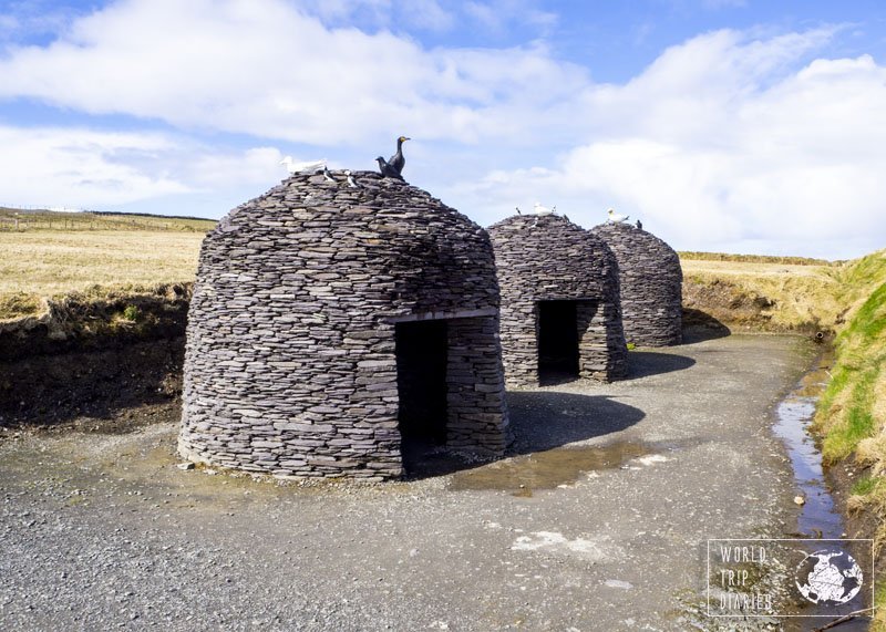 A replica of Skellig Michael's huts at Kerry Cliffs. They do seem to have come from a different galaxy - I can see why they were used for Star Wars.