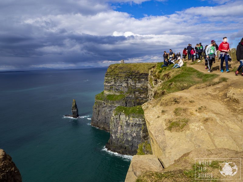 You could probably walk the whole day around the Cliffs of Moher, in Ireland. It's enormous! Click for more info!