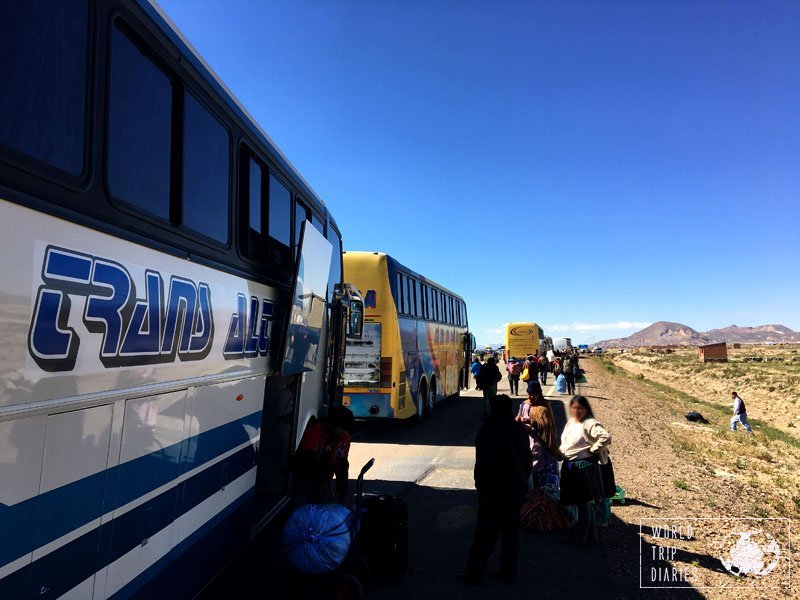 roadblock bus oruro bolivia