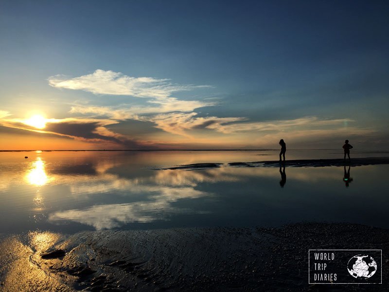 sunset salar uyuni bolivia kids